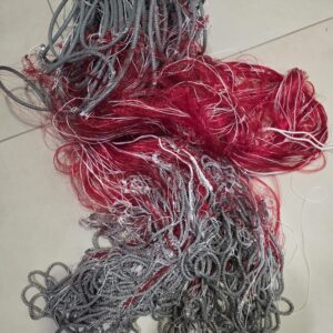 Käsitöö kalavõrk: silma suurus 50mm, kõrgus 1,8m tamiili paksus 0,17mm